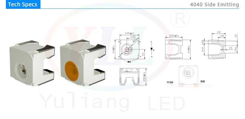4040 side emitting tech specs