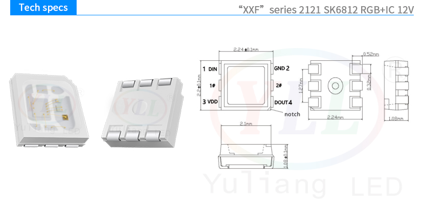 2121 SK6812 RGB+IC tech specs