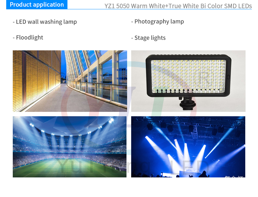 YZ1 5050 White Bi Color Product application
