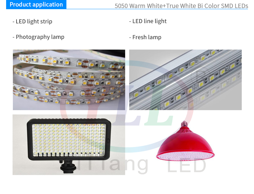5050 White Bi Color Product application