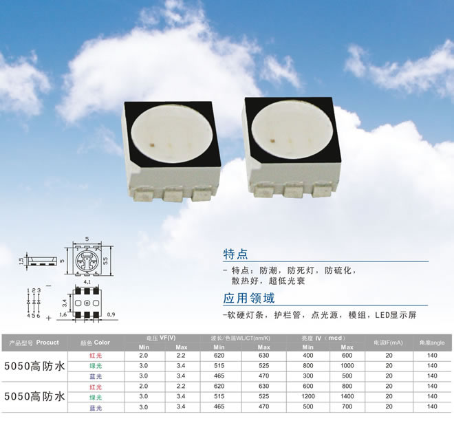 5050高防水RGB灯珠