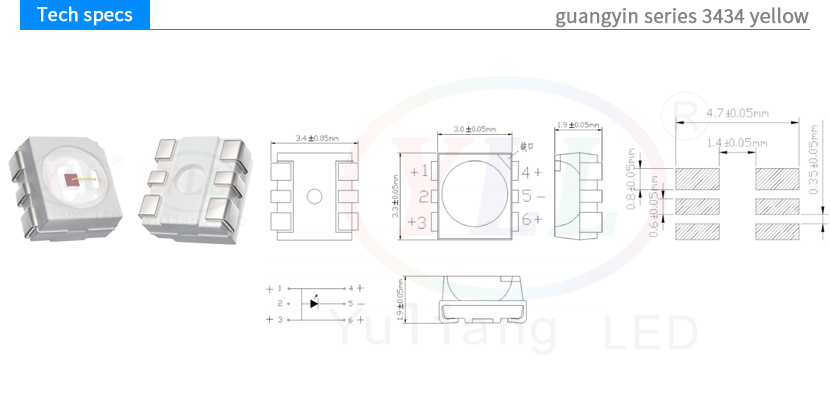 guangyin series 3434yellow tech specs