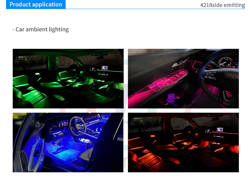 4218side emitting Product application