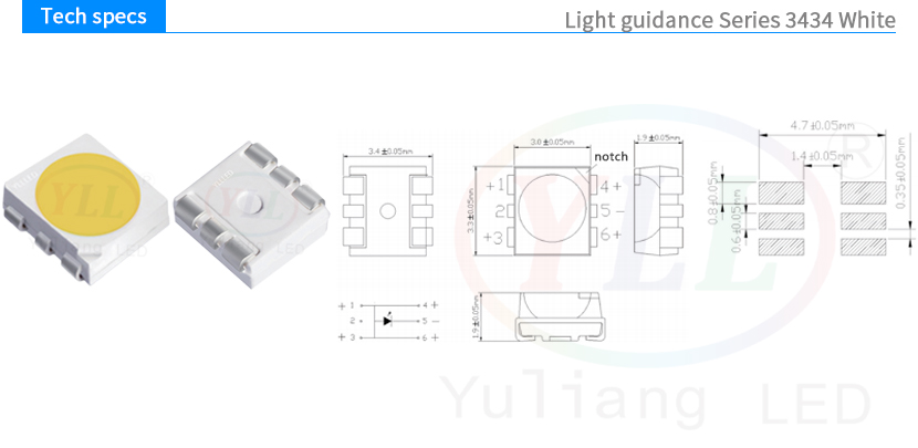 Light guidance Series 3434White tech specs