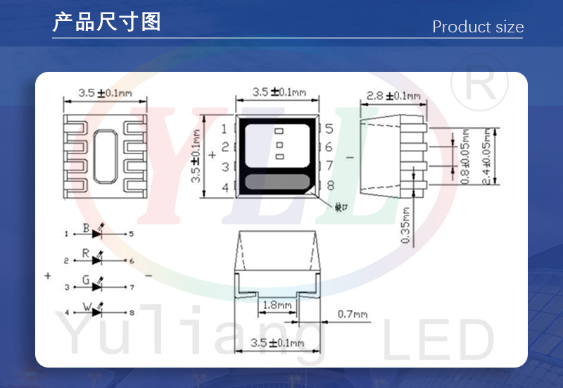 3535 led dimension