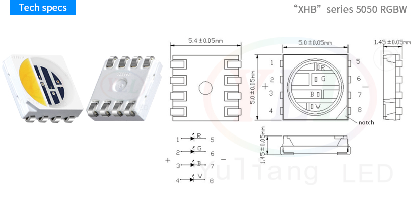 little seal series 5050RGBW tech specs